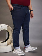 Men Plus Size Echo Solid Jeans - bigbanana