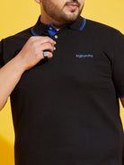 Men Plus Size Eddy-B-10 Solid Polo Tshirt - bigbanana