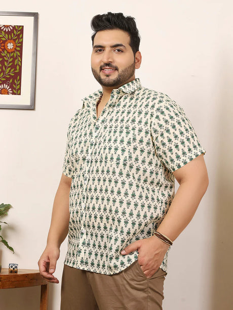 Men Plus Size Elmode Multicolor Printed Shirt - bigbanana