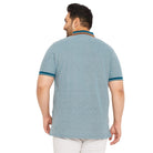 Men Plus Size Endy Colorblock Polo Tshirt - bigbanana