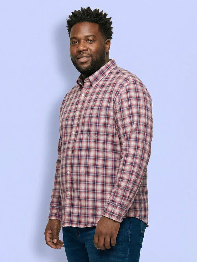 Men Plus Size Eruption Multicolor Checkered Casual Shirt