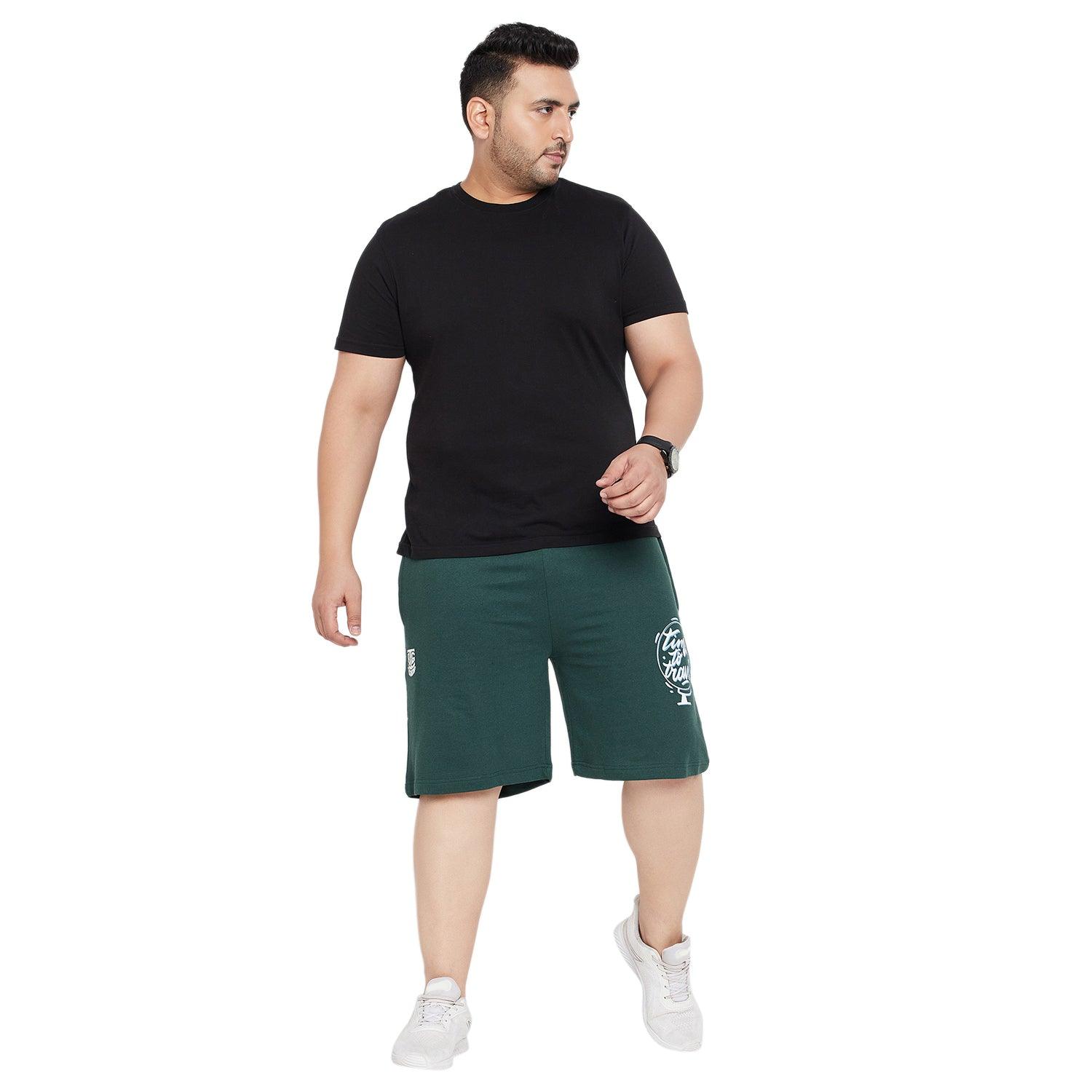 Men Plus Size Excel Printed Shorts - bigbanana