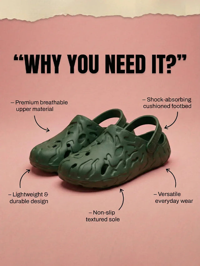 bigbanana Ferver-Olive Unisex Clogs