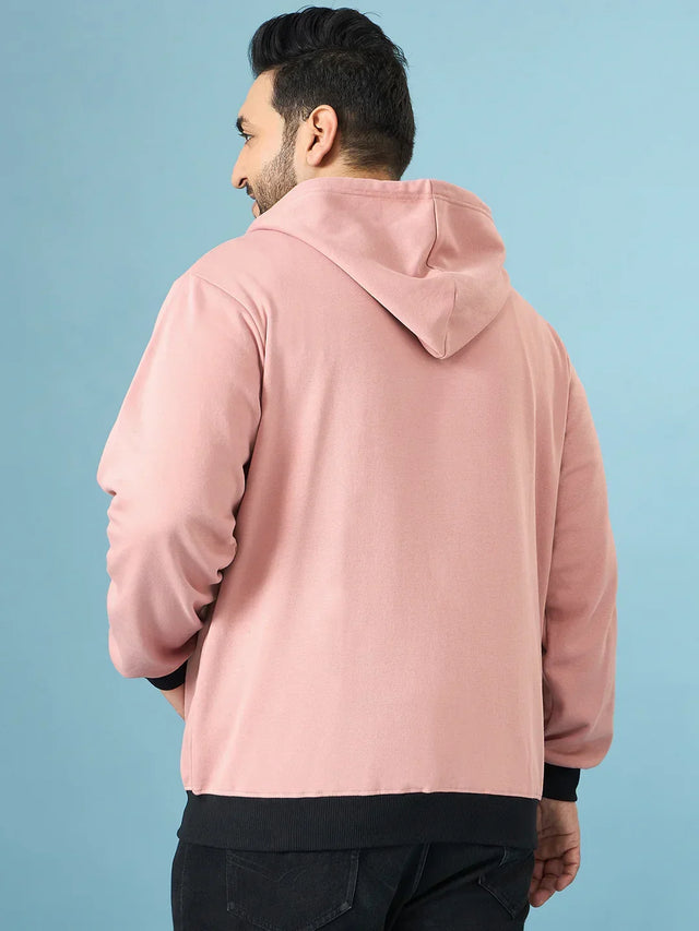 Men Plus Size  Fierce Solid Sweatshirts