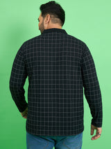 Men Plus Size Fizz Check Polo Tshirt