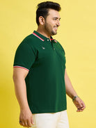 Men Plus Size Florin Solid Polo Tshirt - bigbanana