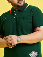 Men Plus Size Florin Solid Polo Tshirt - bigbanana