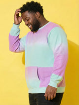 Men Plus Size Flux Multi Printed Sweatshirt