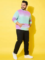 Men Plus Size Flux Multi Printed Sweatshirt