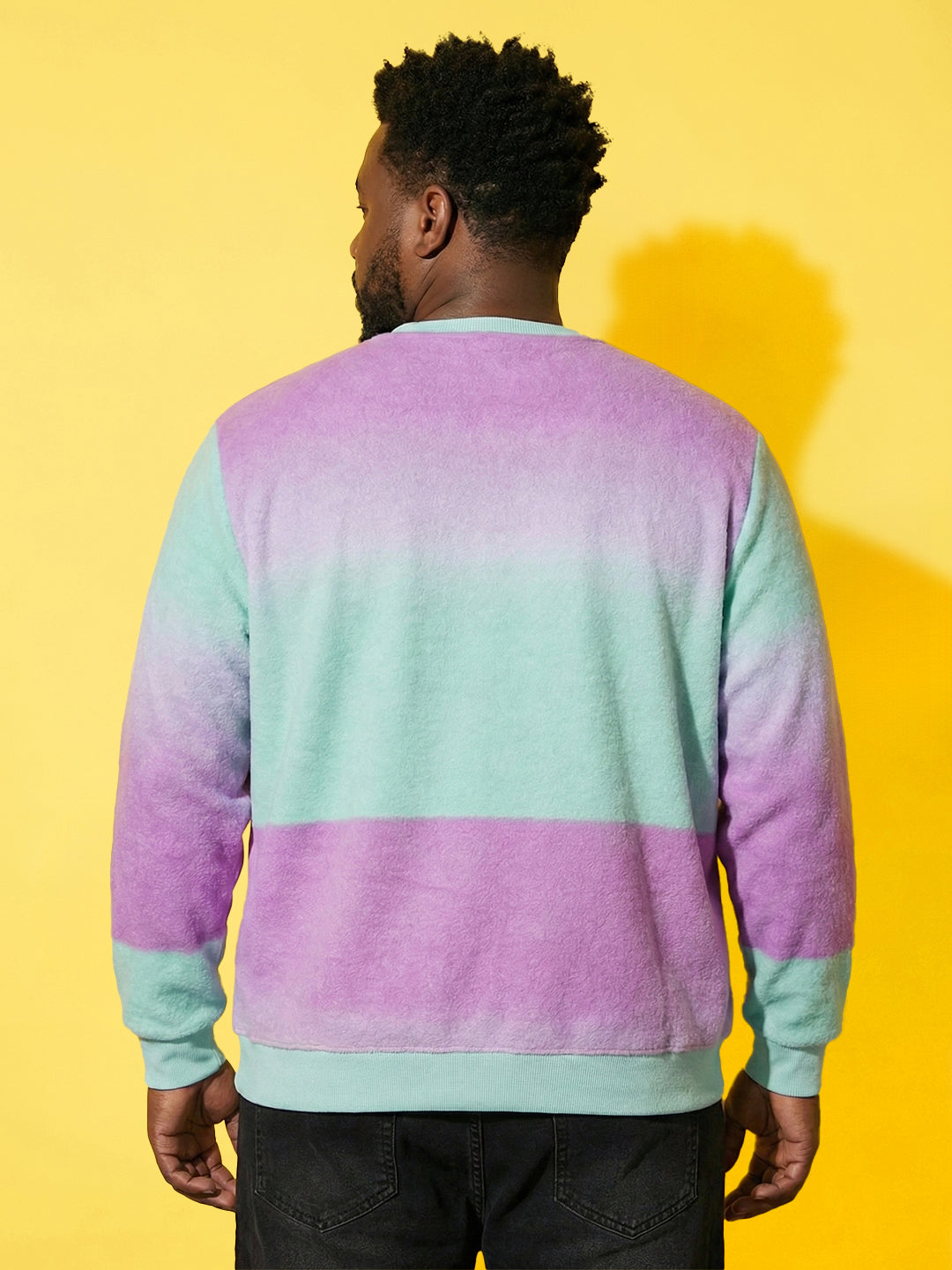 Men Plus Size Flux Multi Printed Sweatshirt