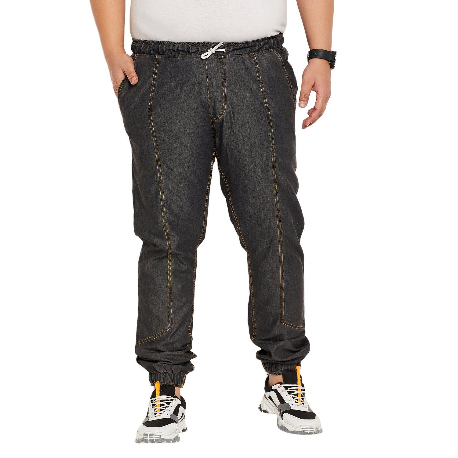 Men Plus Size Fonda Solid Trouser - bigbanana