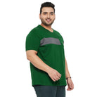 Men Plus Size Forest Solid V-Neck Tshirt - bigbanana