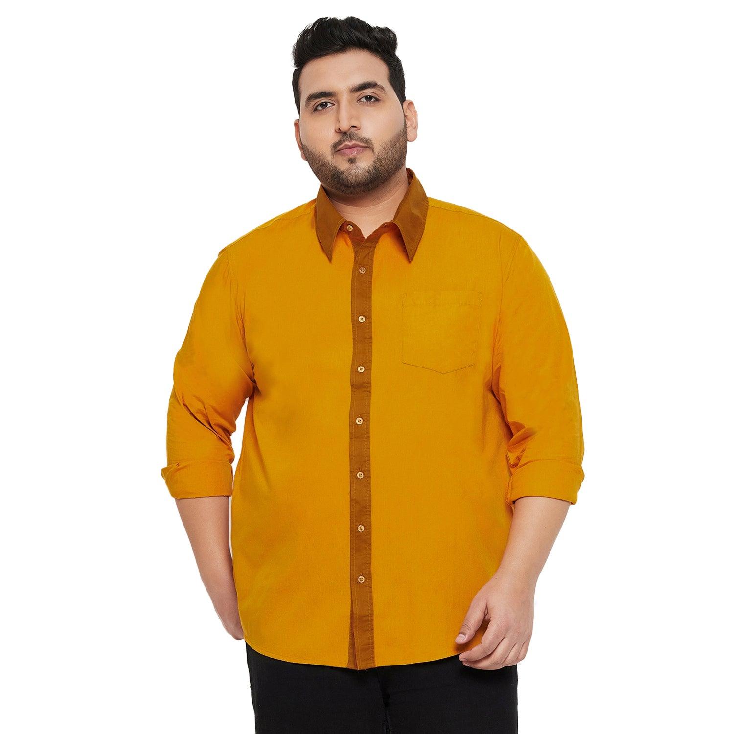 Men Plus Size Freetown Solid Shirt - bigbanana