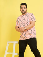 Men Plus Size Fresno Printed Round Neck Tshirt - bigbanana