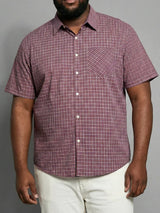 Men Plus Size Frisa Multicolor Checkered Casual Shirt