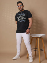 Men Plus Size Future Printed Round Neck Tshirt - bigbanana