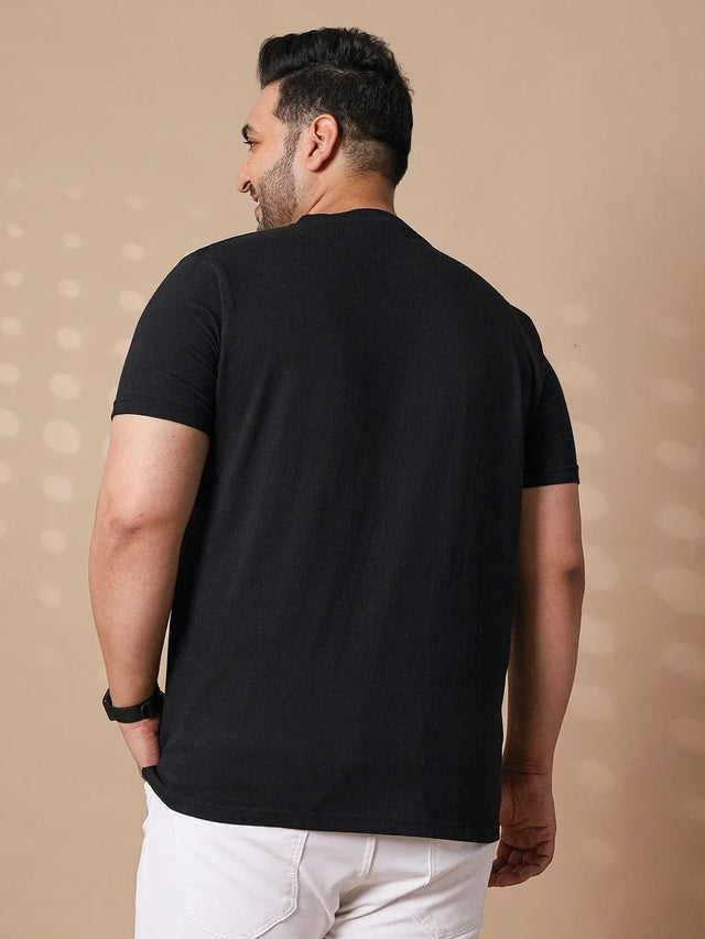 Men Plus Size Future Printed Round Neck Tshirt - bigbanana