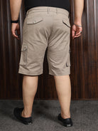 Men Plus Size Fuyang Solid Shorts - bigbanana