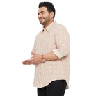 Men Plus Size Gabon Printed Shirt - bigbanana