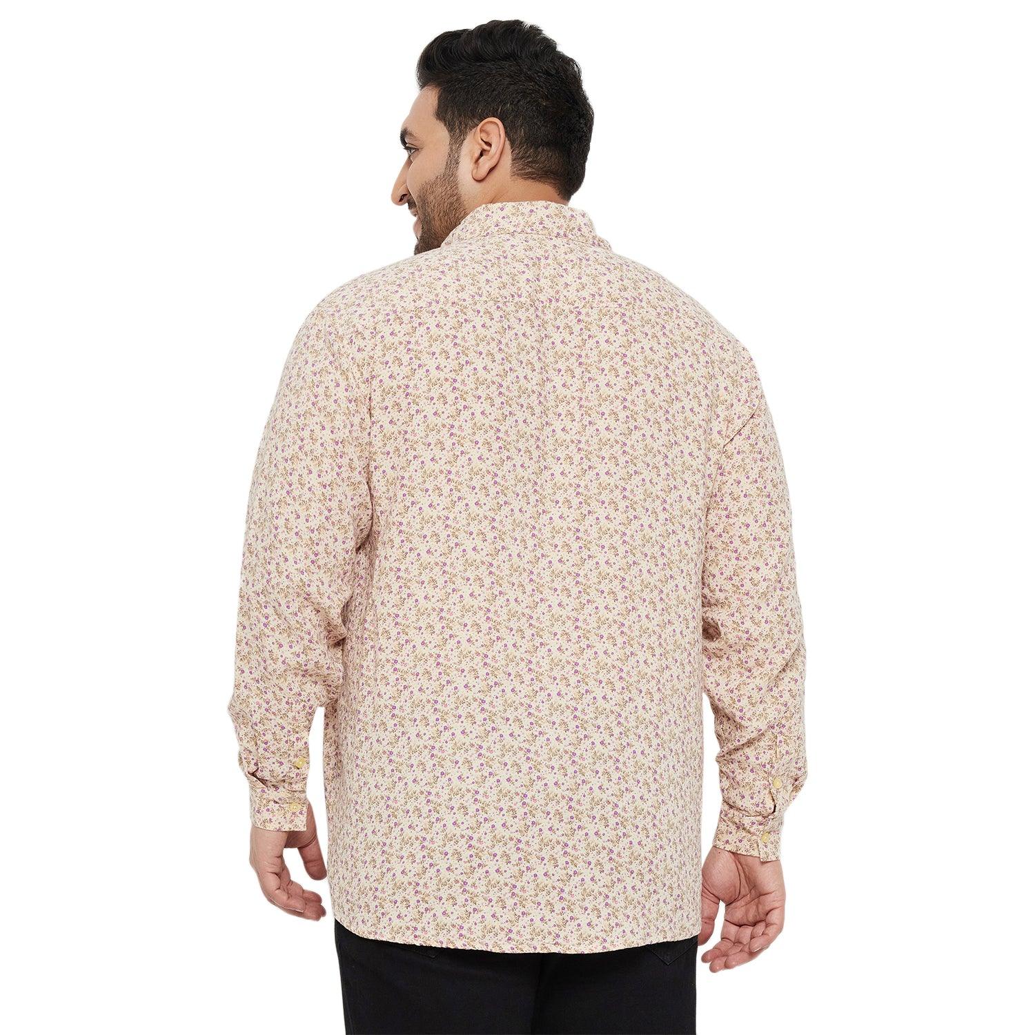 Men Plus Size Gabon Printed Shirt - bigbanana