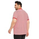 Men Plus Size Gango Colorblock Polo Tshirt - bigbanana