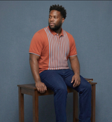 Men Plus Size Coraline Multi Striped Polo