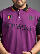 Men Plus Size Germany Printed Polo Tshirt - bigbanana