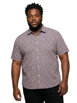Men Plus Size Glade Multicolor Checkered Casual Shirt