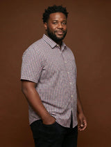 Men Plus Size Glade Multicolor Checkered Casual Shirt
