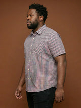 Men Plus Size Glade Multicolor Checkered Casual Shirt
