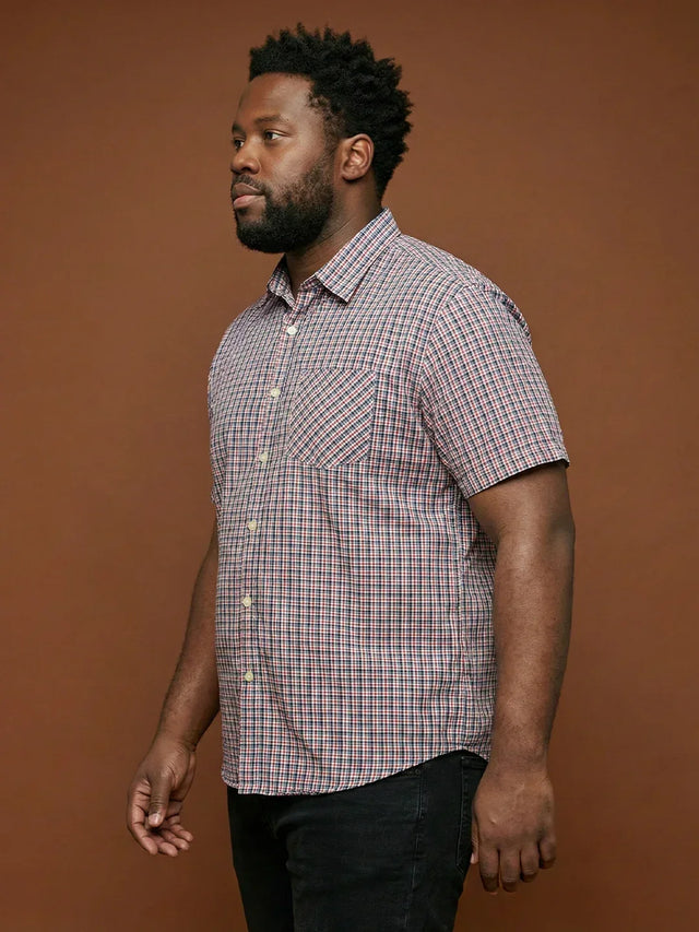Men Plus Size Glade Multicolor Checkered Casual Shirt