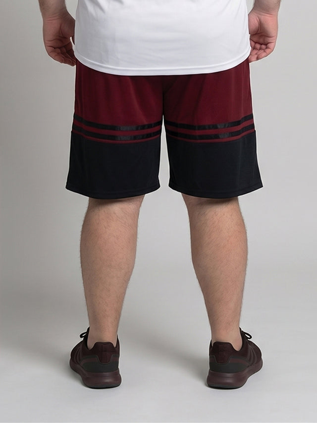 Men Plus Size Gladstone Colorblock Shorts