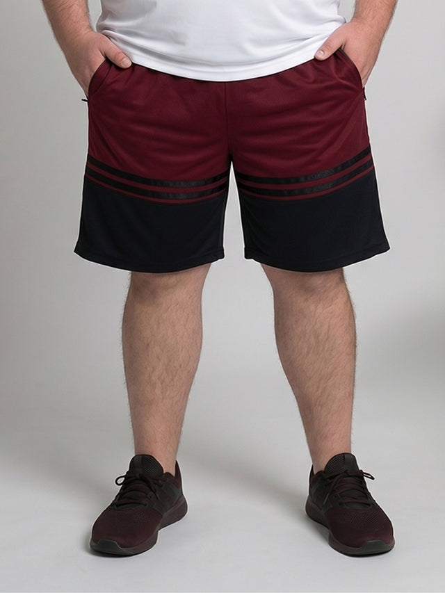 Men Plus Size Gladstone Colorblock Shorts