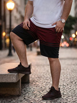 Men Plus Size Gladstone Colorblock Shorts