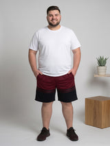 Men Plus Size Gladstone Colorblock Shorts