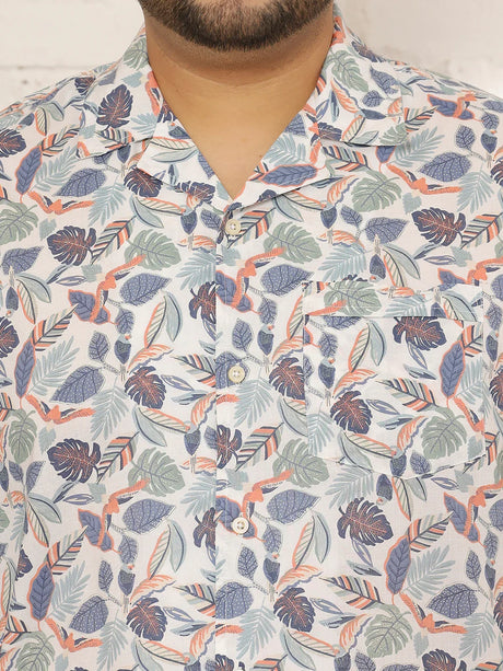 Men Plus Size Glarra Multicolor Printed Shirt - bigbanana