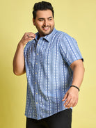 Men Plus Size Glaubin Jacquard  Shirt - bigbanana