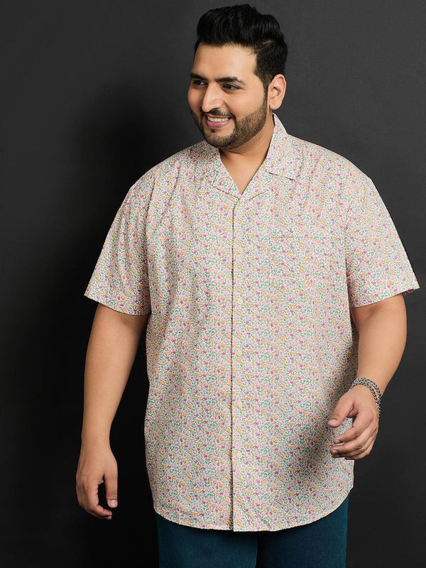 Men Plus Size Gotha Printed Shirt