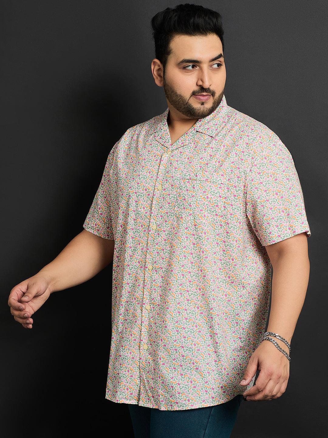 Men Plus Size Gotha Printed Shirt - bigbanana