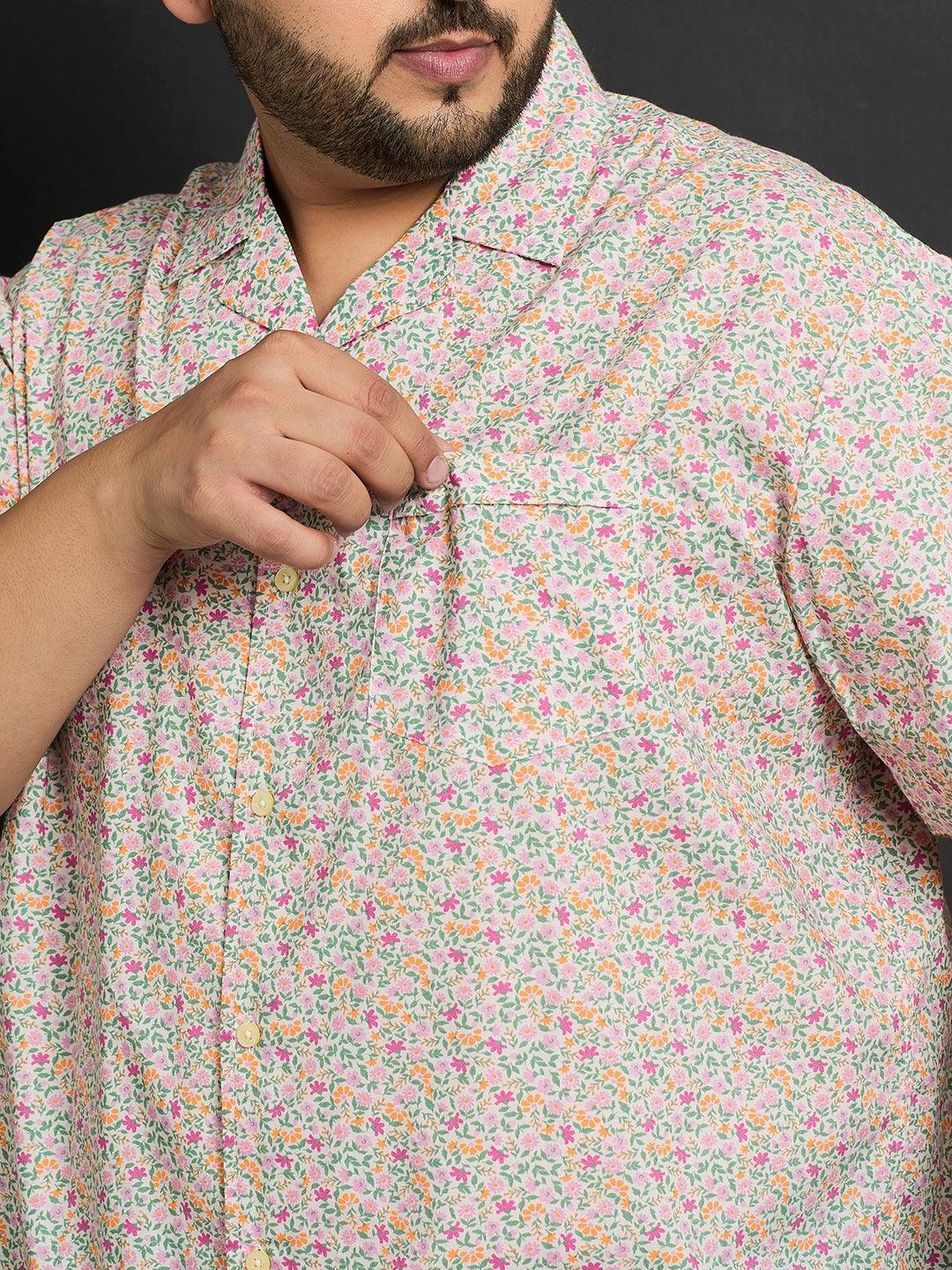 Men Plus Size Gotha Printed Shirt - bigbanana