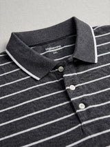Men Plus Size Gravel Multi Striped Polo