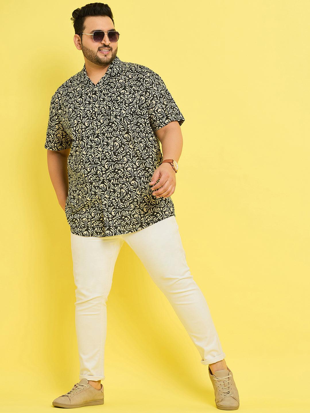 Men Plus Size Grosseto Printed Shirt - bigbanana