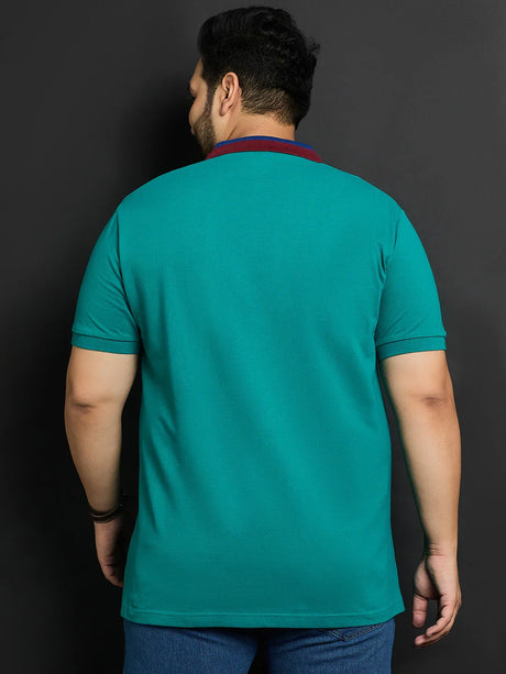 Men Plus Size Guilin Printed Polo Tshirt - bigbanana