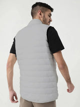 Men Plus Size NYC-Grey-H Solid Bomber Jacket - bigbanana