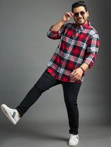 Men Plus Size Luis Check Shirt - bigbanana