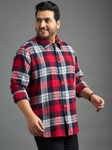 Men Plus Size Luis Check Shirt - bigbanana