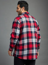 Men Plus Size Luis Check Shirt - bigbanana