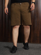 Men Plus Size Hanoi Solid Shorts - bigbanana