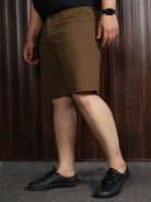 Men Plus Size Hanoi Solid Shorts - bigbanana