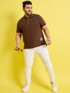 Men Plus Size Helium Solid Polo Tshirt - bigbanana